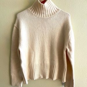 Cream Crew Turtleneck Sweater